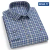 Chemises décontractées pour hommes Aramy Camisa Chemise à carreaux en coton pour hommes Poche à manches longues Coupe standard Chemise confortable pour hommes