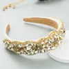 Diadema de copo de nieve con diamantes de imitación de Color de lujo, accesorios para el cabello a la moda, diadema brillante de tendencia para mujer, diadema para niña