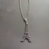 Pendentif Colliers Hip Hop Mode Tour Eiffel Collier Bijoux Pour Femmes Hommes En Gros Vente DirectePendentif