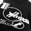 Sweats à capuche pour hommes Sweatshirts tissu lourd imprimés moussants Wedone pulls hommes femmes haute qualité Welldone gland tricoté veste t