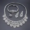 Dubai Gold Color Crystal S Jewelry Sets Nigerian Wedding Necklace Jewellry Set Whole Bracelet Earring Ring Set3433592