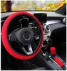 Steering Wheel Covers Universal 38CM Ice Silk Fiber Cover Wear-resistant Anti-slip Gear Shift Handbrake Interior Car AccessoriesSteering