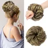 Stora Scrunchies Messy Bun Hair Piece Wavy Curly 3st/Lot Synthetic Ponytail Tousled Updo Hair Extensions Hairpieces for Women Girls Kids LS14