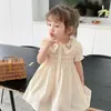 Summer Baby Girls Short Sleeve Flower Dresses Kids Girl Princess Clothing Casual Fashion 220426