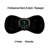 Massaggiatore cervicale Massaggiatore portatile per la schiena Massaggiatore elettrico per il collo Cerotto per il rilassamento del collo intelligente ricaricabile 220507