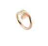 Designer Nail Ring Luxury Jewelry Midi Rings For Women Titanium Steel Alloy GoldPlated Process Fashion Accessories Never Fade Not5733673