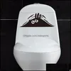 Bakgrundsbilder Heminredning Garden PVC 3D Cartoon Waterproof Car Wall Stickers Roliga toalett WC för vardagsrum Badrum Dekorationer Viny