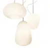 Lampy wiszące Postmodernistyczne kreatywne brukowane żyrandol mleko biały nici szklany gabin