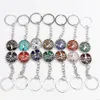 Keychains de cœur d'amour en pierre naturelle clés currise clés de décoration de voitures en cristal porteurs de clés pour les femmes hommes whoelsale