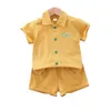 Summer Baby Boys Clothing Sets Children Casual Short Sleeve Shirt Shorts 2Pcs/sets Kids Sportswear Toddler Fashion Clothes 220425