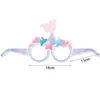 Havsdjur Fest Pappersglasögon Havstema Födelsedagsdekoration Glasögonbåge Roliga glasögon för pojkar Flickor Tecknad kostymtillbehör Fotomonterrekvisita