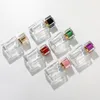 30 ml 50 ml nachfüllbare Glasspirale mit dickem Boden, quadratischer Glaszerstäuber, Parfümflasche, kosmetischer leerer Sprühflaschenbehälter 220726