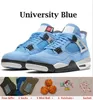 4 Herr Basketskor 4s Kvinnor Militär Svart Katt Segel Röd Åska Vit Oreo Cactus Jack Blue University Infraröd Cool Grå herrtränare sportdesigner sneakers