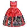 Robes de fille robe pull rouge filles princesse Costume danse Pageant enfant enfants robe de soirée vêtements 4t à manches longues tout-petit 5tGirl's