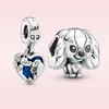 925 Sterling Silver Charm Jewelry Tramp Lady Dog Dangle Charm Pendant Fit Pandora Bracelet