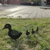 4 PCS Metal Duck Decoration Outdoor Decoration Outside Decor Yard Garden الحلي 220721