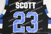 New University NCAA One Tree Hill Ravens Maglia da basket Brother Movie 3 Lucas Scott 23 Nathan Scott Nero Bianco Blu drop shipping