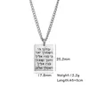 Pendant Necklaces Dawapara Judaica Ethnic Necklace Hebrew Letter Engraved On Rectangle Jewish Jewelry For Men WomenPendant3711939