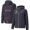 F1-Formel-1-Rennanzug 2023 Herren-Reißverschluss-Kapuzenpullover F1-Fahrer mit der gleichen maßgeschneiderten Freizeit-Teamuniform