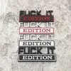 ديكور الحفلات 1PC ملصق سيارة Fuckit Edition لشاحنة Auto Truck 3D Emblem Emblem Secal Auto Auto Auto 8x3cm بالجملة