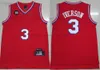 Mitchell ve Ness 1996-97 Basketbol 3 Allen Iverson Forma Retro ED 2003 All-Star 1997-98 Beyaz Siyah Kırmızı Mavi 10. Jersey İnsan İçin