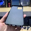 Совместимость с Magsafe Подлинное углеродное волокно Slim Cable для iPhone 13 13 Pro Max Magnet Matte Black Armor Cover