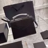 Cassandra Mini Flap Messenger Bags Alligator/Caviar/Smooth Calfskin Leather Aged Metal Hardware Top Handle Totes Adjustable Shoulder Strap