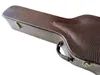 Upgrade 41 inch Dark Brown Hardshell Guitar Case Superior PU Tibric For ES Series JAZZ Acoustic Guitar