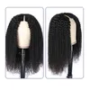 V Part Wig Human Hair Full Machine Brak pominięcia Brazylijskiego Kinky Curly S dla kobiet Deep Wave Short Jerry Blueless 220707