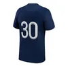 Camiseta de fútbol MBAPPE HAKIMI PLAYER #30 SERGIO RAMOS 21 22 23 Maillots de football 2022 2023 MARQUINHOS VERRATTI hombres niños kit conjuntos uniformes niños