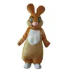 Halloween żółty królik maskotki kostium wysokiej jakości postać z kreskówek stroje garnitur unisex dorosłych strój Boże Narodzenie karnawał fantazyjne