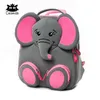 3D Happy Elephant Model School Big Imperproproping Zoo Animaux Design Mochila Infantil Fashion Anti Lost Gift for Toddler Kids Small 220425