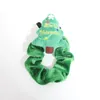 Velvet Christmas Hair Scrunchies for Girls Women New Soft Colorful santa elk tree Elastic Hair Rings Accessories D005