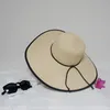 Chapeau de soleil en paille pliable à larges bords pour fille, Protection UV, voyage, bord de mer, vacances, plage, Protection solaire sauvage, nouvelle collection 2022