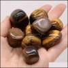 Pedras de pedra de joias reiki de jóias de jóias caídas Irregar Polishing Rose Quartz Tigers Eyoga Energy Energy Bead para chakra ele dhvjp