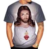 Men's T-Shirts Arrival Summer T Shirt The Cross Fashion 3D Printed T-shirt About Jesus Love Everone Christian Men Tee Tops Camiseta