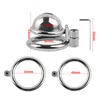 Stainless Steel Cock Cage Male Chastity Devices Metal Penis Plug Stealth Cock Lock Ring Sex Toys For Man