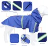 Hundkläder Raincoat Jumpsuit Reflective Rain Coat Cloak Labrador for Dogs Pet Golden Retriever Waterproof Jacket S-5XLDOG