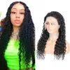 13x4 HD Transparent Lace Front Human Hair Wigs For Women Water Wave Indian Remy Hair Wig Natural Color