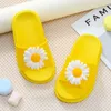 Girl Boy Home Indoor Summer Open Toe Soft Sole NonSlip Children PVC Daisy Kids Slippers Cute Flat Bathroom Shoes 220615