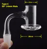 2 pièces accessoires pour fumer Terp Slurper vide 14mm Quartz Banger avec mélangeur à bord biseauté entièrement soudé pour eau Bong Dab plate-forme clou