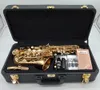 MFC Sassofono Soprano Curvo SC-992 SC-WO20 Bocchino per Sax Laccato Oro Ance Collo Accessori per Strumenti Musicali