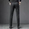 Мужские брюки весеннее осенние деловые платья мужчина эластичная талия матовая ткань повседневные брюки Формальные социальные костюмы костюм Homme 220826
