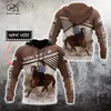 PLstar Cosmos 3DPrint est Personalized Name Riding Horse Unique Unisex Men Women Hrajuku Streetwear Hoodies Zip Sweatshirt 1 220713