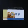 Posiadacze kart Oczyszczanie przezroczystego posiadacza identyfikatorów osłony obrońcy dla karty karty odznaki pracowników