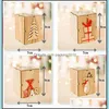 Candle Holders Home Decor Garden Christmas Wood Candlestick Table Lamp Reindeer Tree For Tea Light Decoration Festival Decorative Drop Del