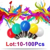 10-100PCS RGB E27 B22 220v mini lampadina a led impermeabile colorata piccola luce 5W 7W decorazione lampada a risparmio energetico Spot Light illuminazione D1.5