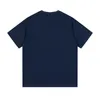 2022 kvinnor herrskjortor T-shirts Oversize T-shirt med sammankopplade g designer toppar t-shirt bokstavstryckt sommar Djupblå svart bomullsskjorta storlek S-XXL