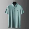 High End Design Summer Short Sleeve T-Shirt Men's Trend Polo Men's Ice Silk Brodery Paul Shirt Quality Casual Men's Wear 220408