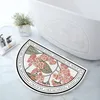 Tapis De douche à fleurs florales, Tapis d'entrée De porte De baignoire en microfibre, Tapis pour animaux De compagnie, paillasson De sol De cuisine pour Salle De Bain, Salle De Bain 220232B